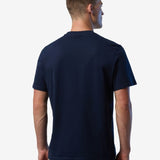 T-shirt with logo patch - Men - Navy Blue - Gumpel & Co