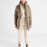 Thundra Dunfrakke - Dame - Dark Sand - Gumpel & Co