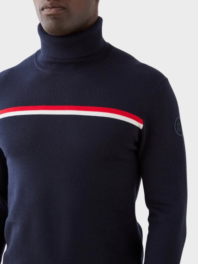 Freebird Turtleneck - Men - Navy Blue - Gumpel & Co
