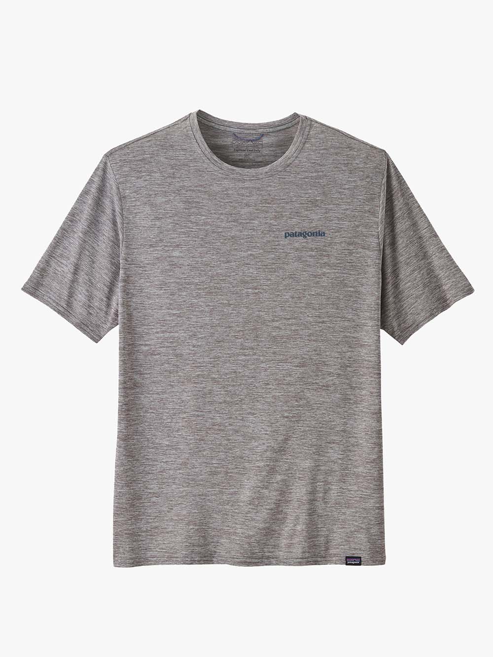 Capilene Cool Daily Graphic UV Tshirt - Herre - Boardlogo Grey - Gumpel & Co