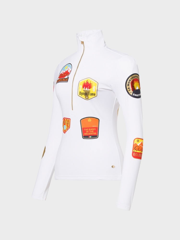 Triumph Ski midlayer - Womens - White - Gumpel & Co