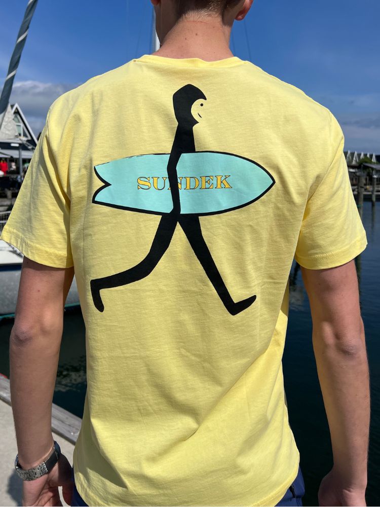 Wetsuit Printed T-shirt - Herrer - Sorbet - Gumpel & Co