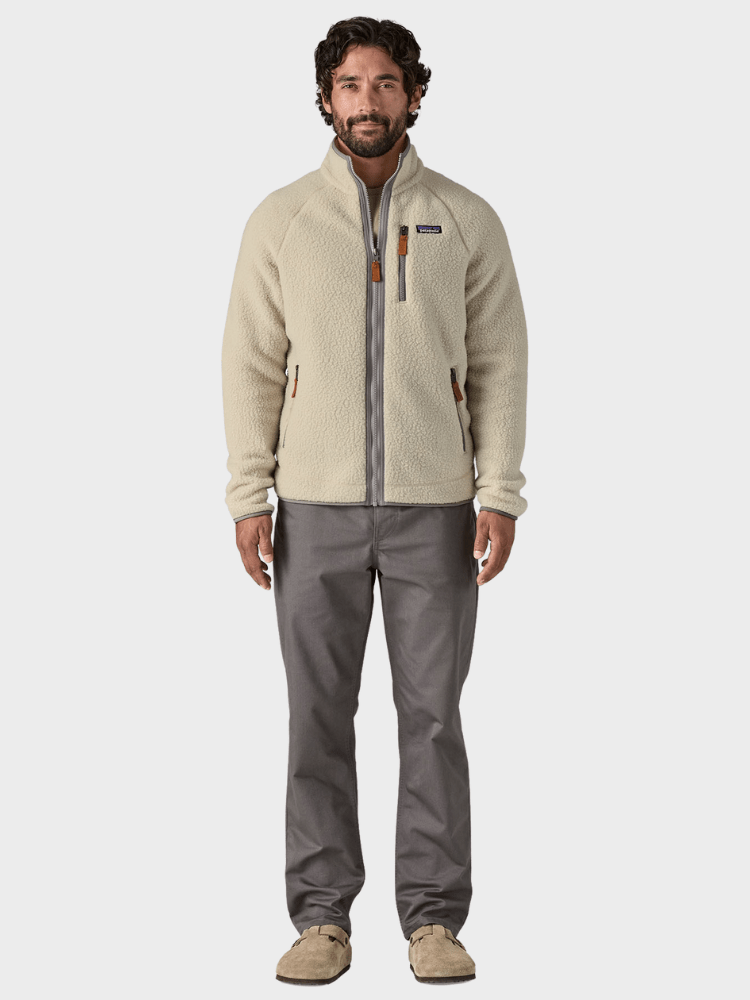 Retro Pile Fleece Trøje - Herre - Pelican - Gumpel & Co