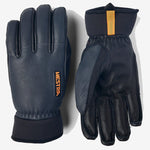 Army Leather Wool Terry 5 - finger - Herre - Grey - Gumpel & Co