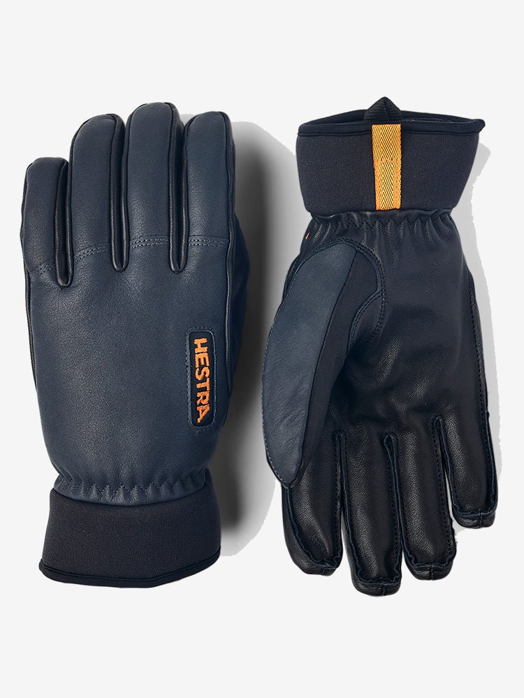 Army Leather Wool Terry 5 - finger - Herre - Grey - Gumpel & Co