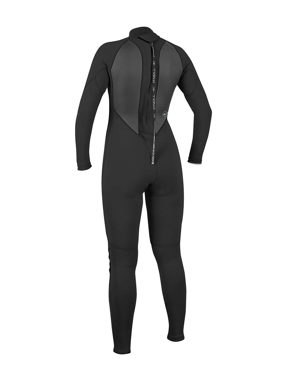 Women's Reactor II 3/2mm Back Zip Full våddragt | Damer | Black/Black - Gumpel & Co