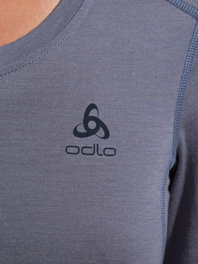 Women's Natural Merinould 200g/m2 Crew Neck skiundertrøje - Dame - Black - Gumpel & Co