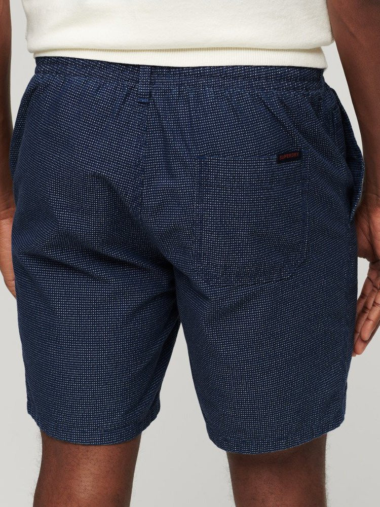 Men's Indigo Bermuda Shorts - Herre - Indigo Dobbie - Gumpel & Co