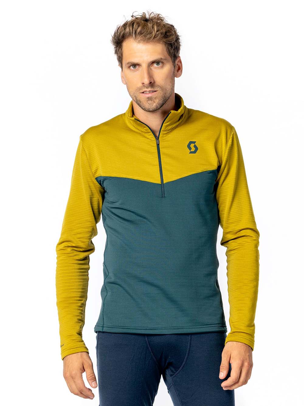 Men's Defined Light Pullover Midlayer - Herre - Black - Gumpel & Co