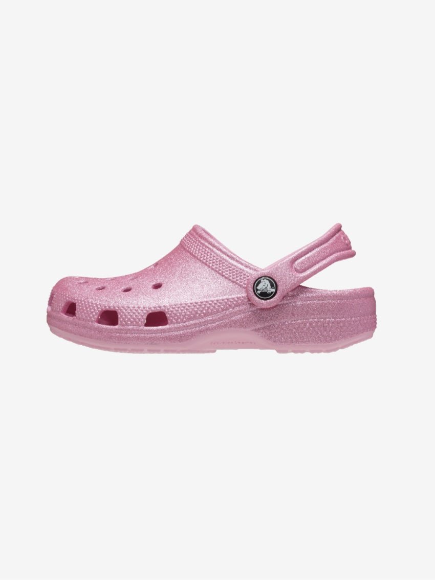 Kids' Classic Glitter Clog - Pink Tweed Glitter - Gumpel & Co
