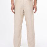 Men's Fig Loose Hør Pants - Herre - Light Feather Gray - Gumpel & Co