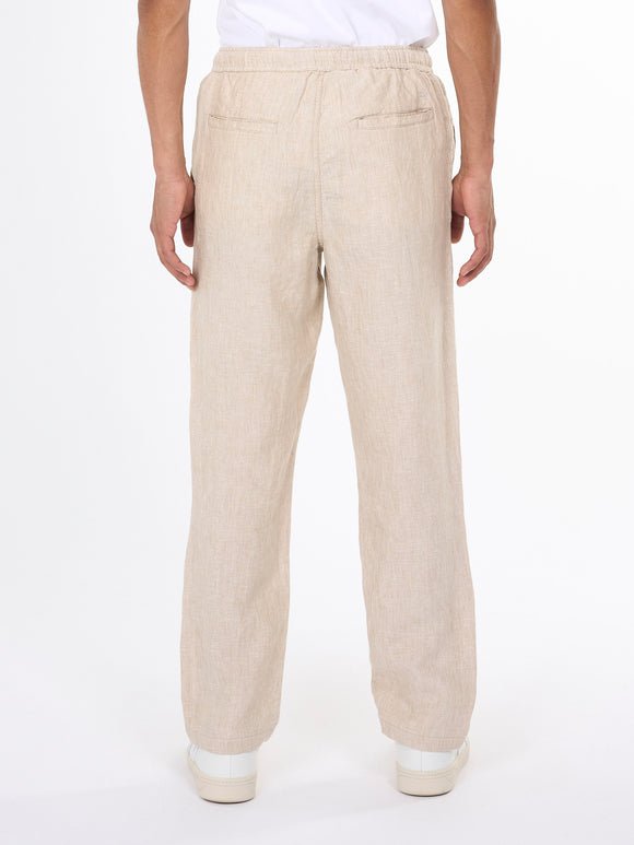 Men's Fig Loose Hør Pants - Herre - Light Feather Gray - Gumpel & Co