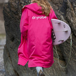 Advance Long Sleeve Surf Poncho - Voksne - Pink/Light Grey - Gumpel & Co