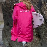 Advance Long Sleeve Surf Poncho - Voksne - Pink/Light Grey - Gumpel & Co