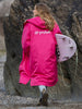 Advance Long Sleeve Surf Poncho - Adults - Pink/Light Grey