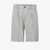 Davida Striped Bermudas - Dame - Iron Blue/Chalk - Gumpel & Co