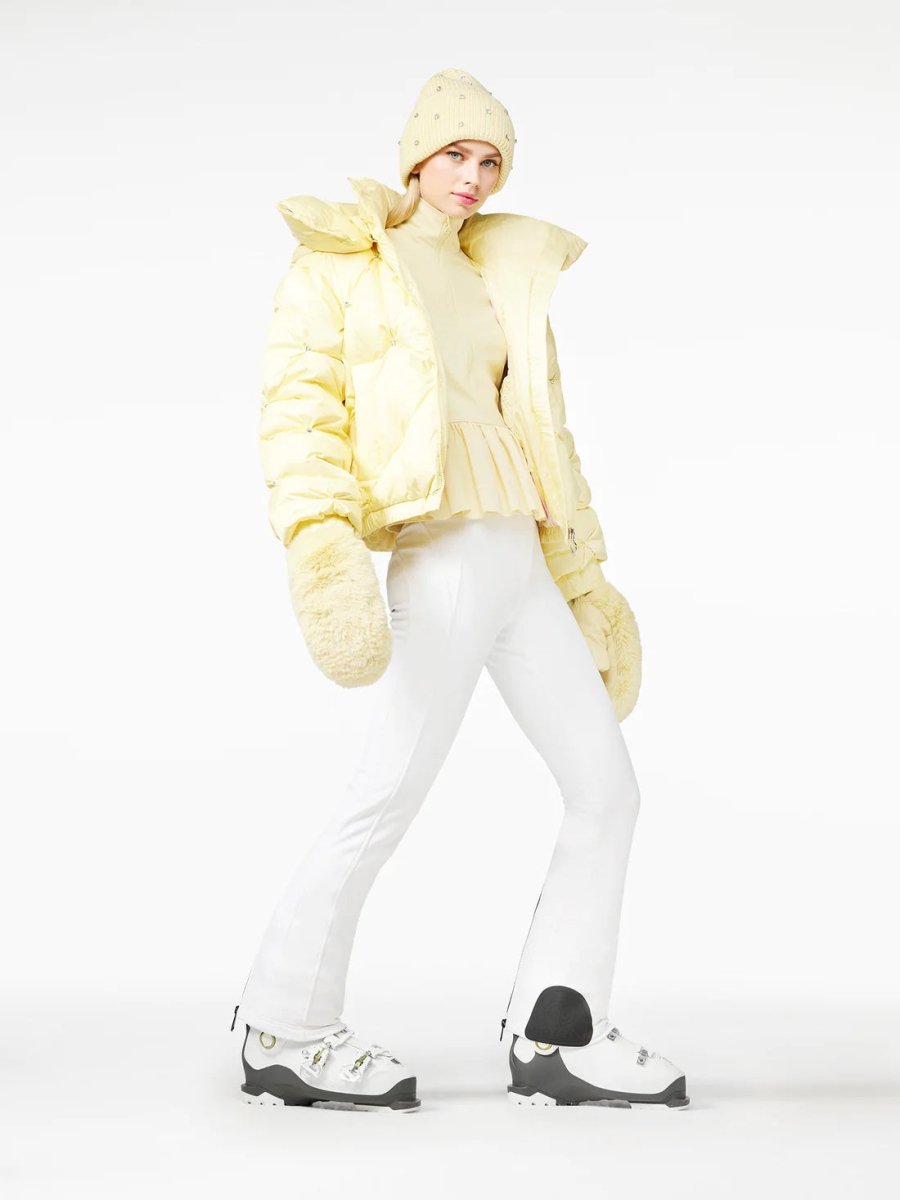 Women's Pippa Softshell Skibukser - Dame - White - Gumpel & Co