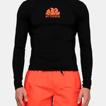 Men's Long Sleeve UPF 50 Crew Neck Rashguard | Herre | Black - Gumpel & Co