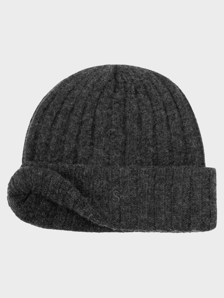 Cashmere Beanie - Unisex - Anthrecite Melange - Gumpel & Co