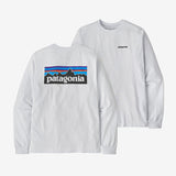 Long Sleeved P 6 Logo Responsibili Tshirt - Herre - Hvid - Gumpel & Co