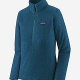 R1 Air Zip Neck Midlayer - Dame - Blå - Gumpel & Co