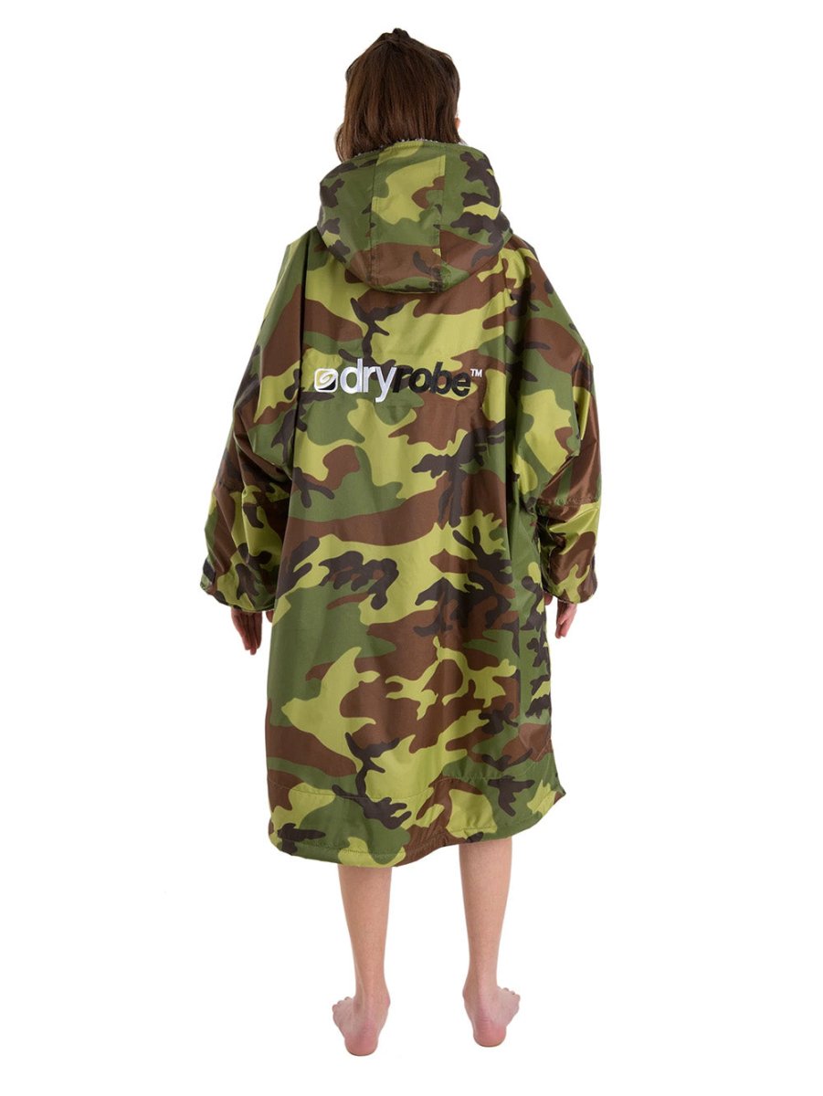 Kid's Advance Long Sleeve Poncho | Børn | Camo/Grey - Gumpel & Co