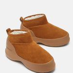Luna Low Suede Vinterstøvler - Unisex - Cognac - Gumpel & Co
