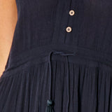 Classic Surf Maxi Dress - Dame - Black - Gumpel & Co