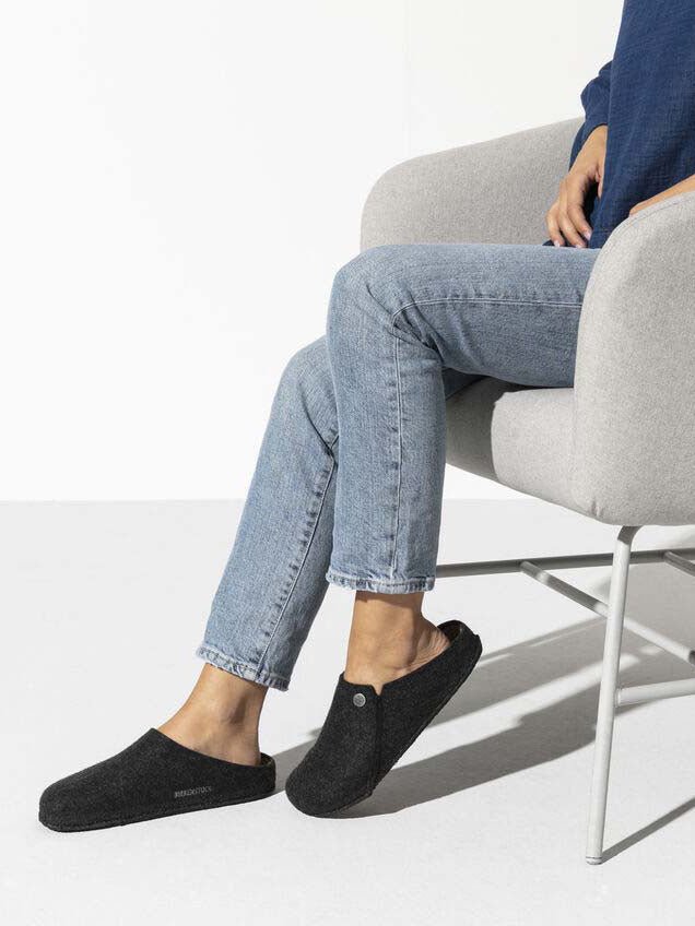 Men's Zermatt Uld Sutsko - Herre - Anthracite (mørkegrå) - Gumpel & Co