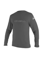 Men's Basic Skins Long Sleeve Rashguard - Men - Graphite