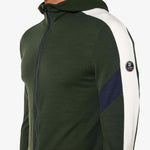 Men's Zermatt Hooded Baselayer merinouldtrøje - Herre - Olive Green - Gumpel & Co