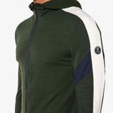 Men's Zermatt Hooded Baselayer merinouldtrøje - Herre - Olive Green - Gumpel & Co