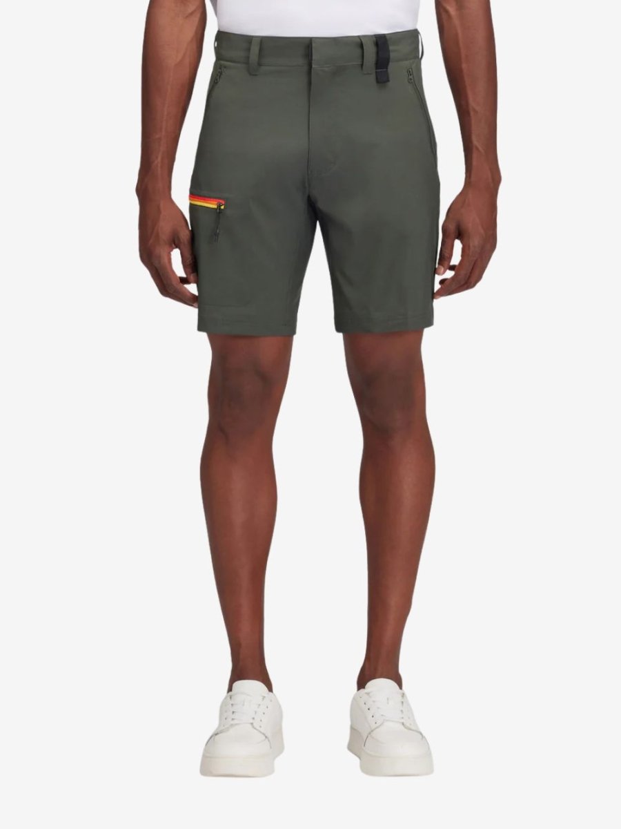 Stretched Quick - Dry Fabric Walkshorts - Herre - Pine - Gumpel & Co