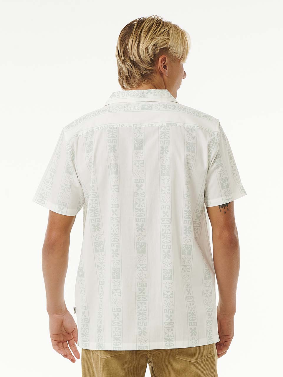 Men's Salt Water Culture S/S Skjorte - Herre - Bone - Gumpel & Co