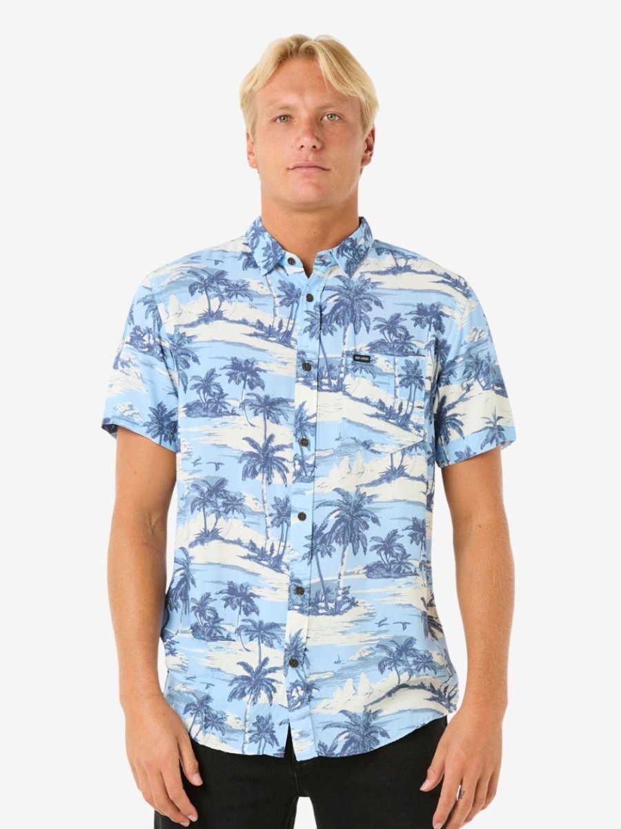 Dreamer Barrel Killa Short Sleeve Shirt - Herre - Sky Blue - Gumpel & Co