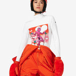 Femme Long Sleeve Turtleneck - Dame - White - Gumpel & Co