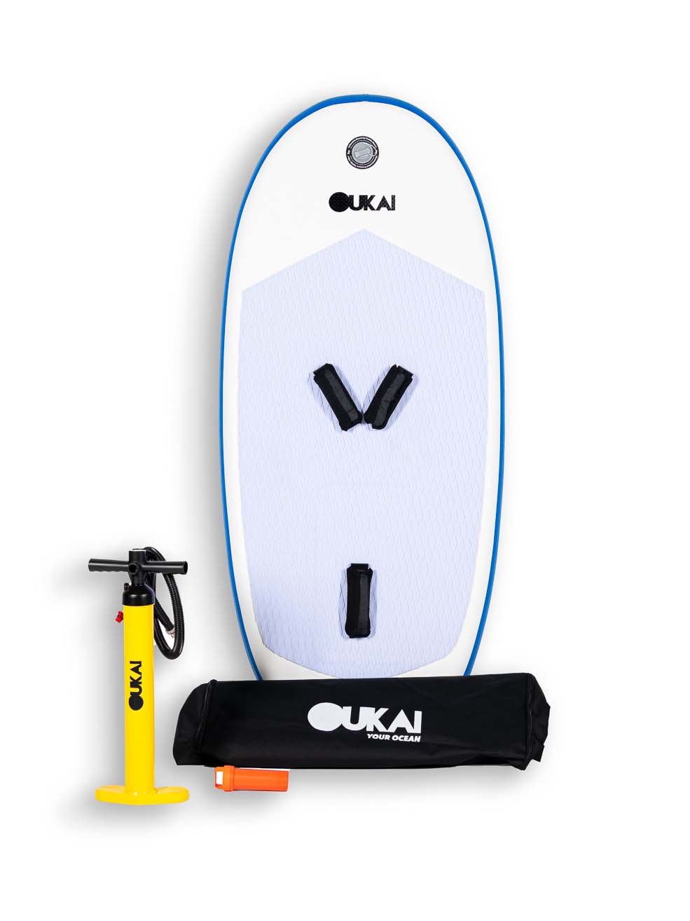 Oppustelig Wing Foil Board - 90L - White - Gumpel & Co