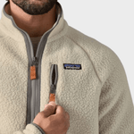 Retro Pile Fleece Trøje - Herre - Pelican - Gumpel & Co