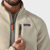 Retro Pile Fleece Trøje - Herre - Pelican - Gumpel & Co