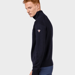 Odysseus Halfzip Merino Strik - Herre - Dark Navy - Gumpel & Co