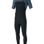 Men's Hyperfreak 2mm Chest Zip Short Sleeve Full Våddragt - Herre - Gunmetal/Cadet Blue - Gumpel & Co