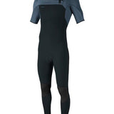 Men's Hyperfreak 2mm Chest Zip Short Sleeve Full Våddragt - Herre - Gunmetal/Cadet Blue - Gumpel & Co