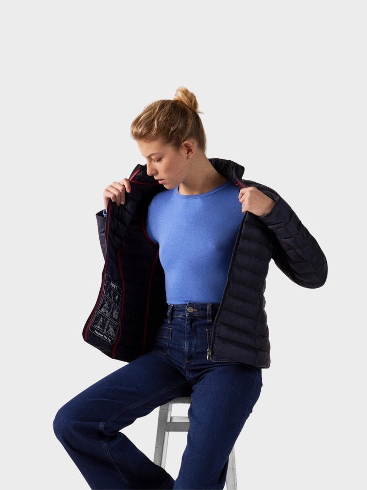 Cha Noos Dunjakke - Womens - Navy - Gumpel & Co