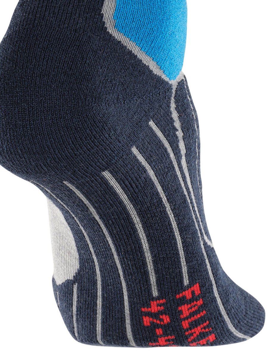 Men's SK2 Intermediate Wool Skisokker - Herre - Light Grey/Blue - Gumpel & Co