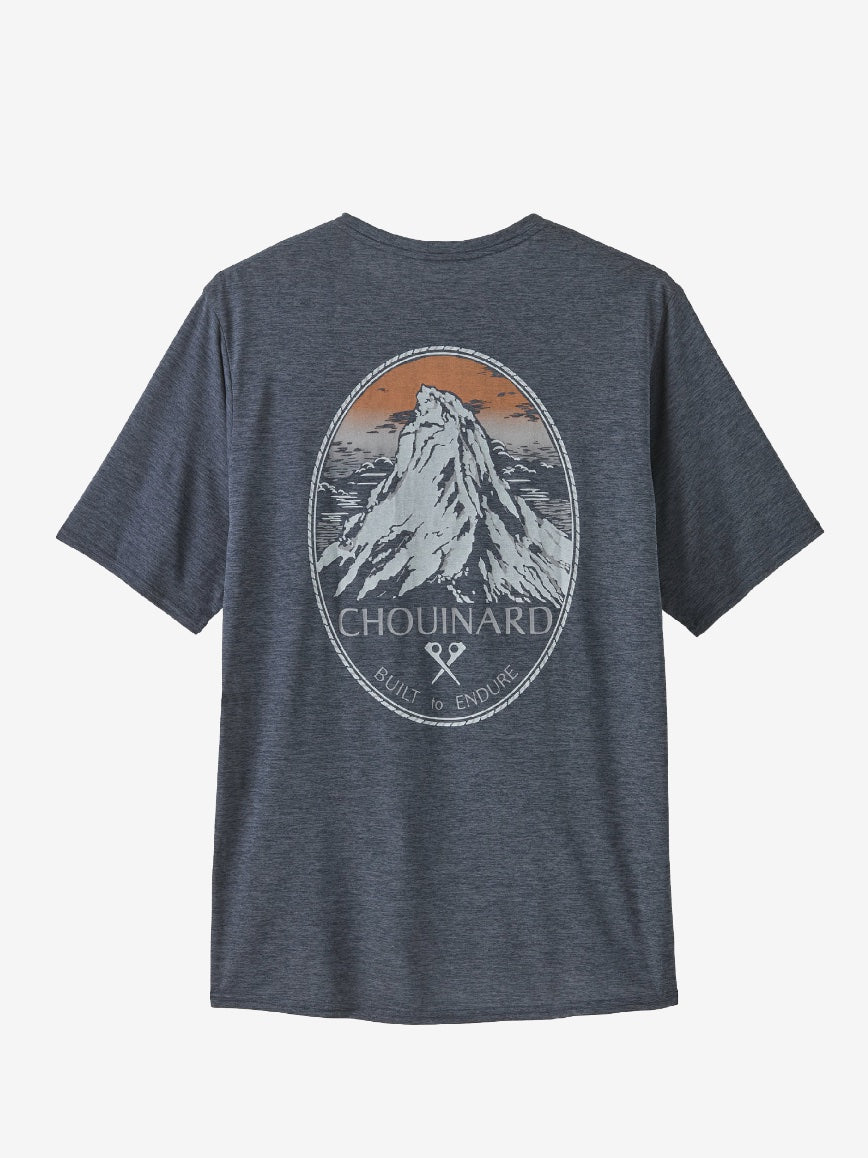 Capilene Cool Daily Graphic T-Shirt - Herre - Smolder Blue - Gumpel & Co