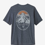 Capilene Cool Daily Graphic T-Shirt - Herre - Smolder Blue - Gumpel & Co