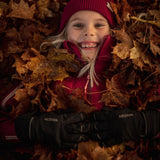 Junior Czone Pickup 5 - finger Handske - Børn - Sort/Kiwi - Gumpel & Co