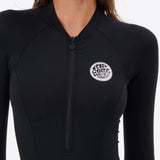 Women's Classic Long Sleeve UV Surf Dragt - Dame - Black - Gumpel & Co