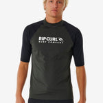 Shock UV Short Sleeve Rash Vest - Herre - Black Marle - Gumpel & Co