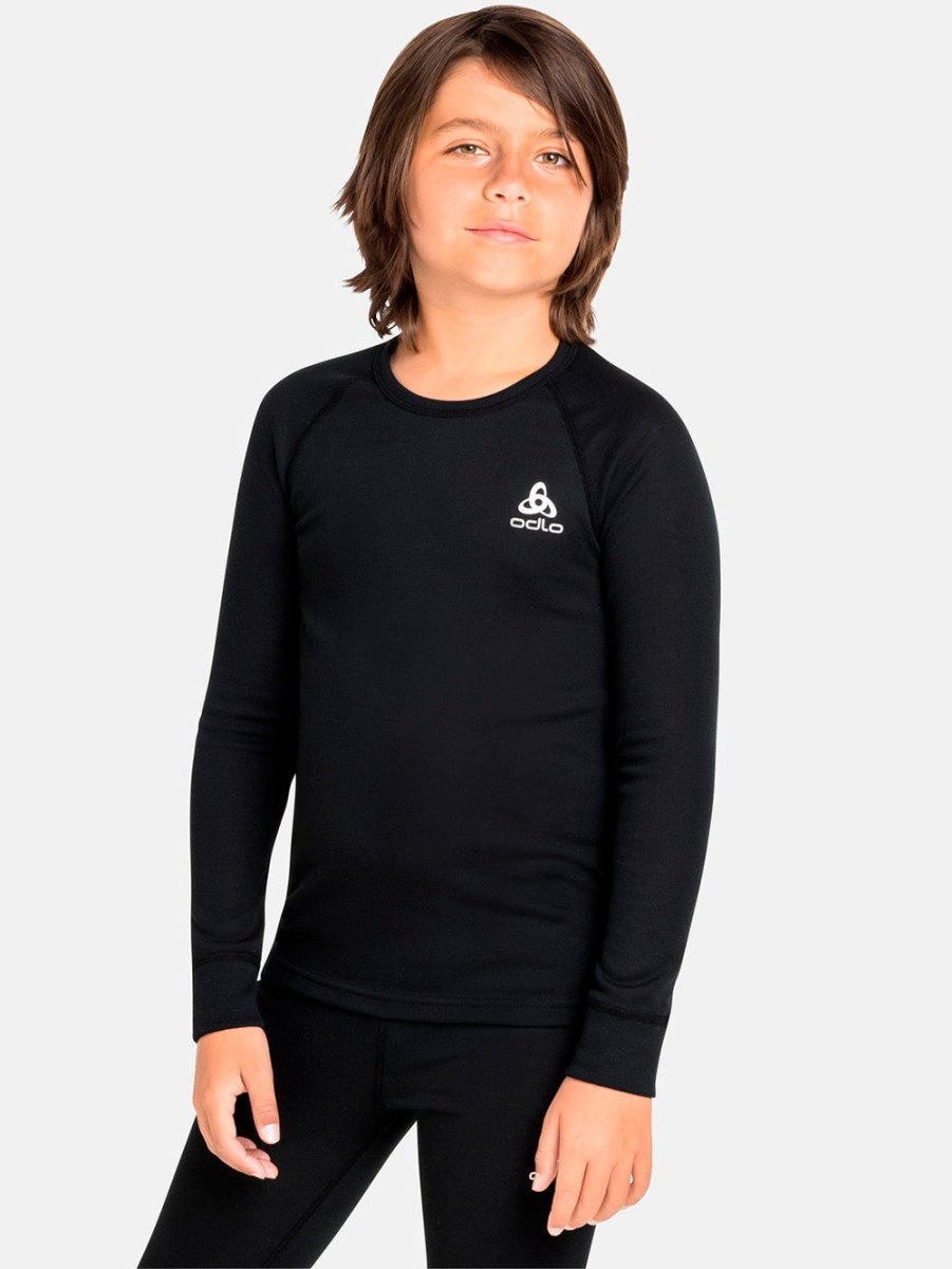 Kids Active Warm Eco Base Layer Skiundertrøje - Børn - Black - Gumpel & Co